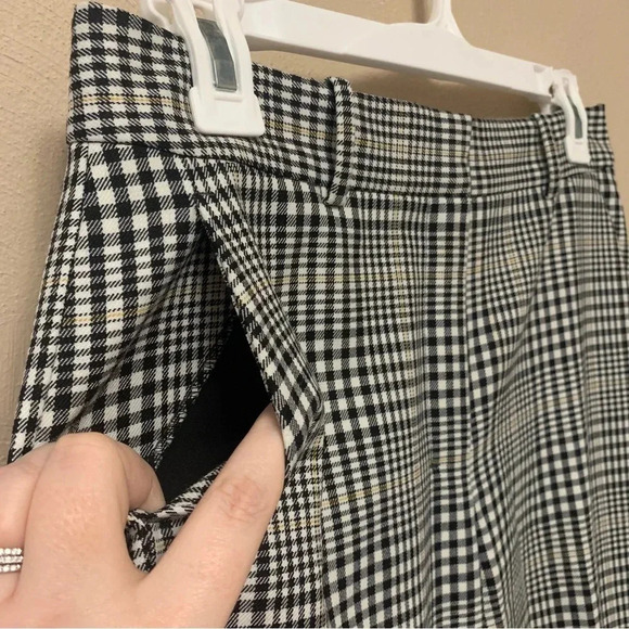 M.M. LaFleur Mejia Trouser Pant in Plaid Sharkskin Size 0 - Picture 11 of 16